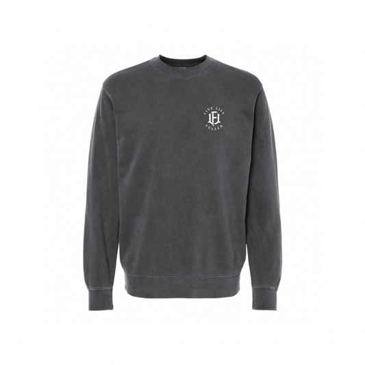 UNISEX FADED BLACK CREWNECK