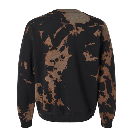 BLEACH DYE CREWNECK SWEATSHIRT