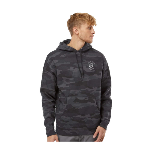 UNISEX BLACK CAMO HOODIE