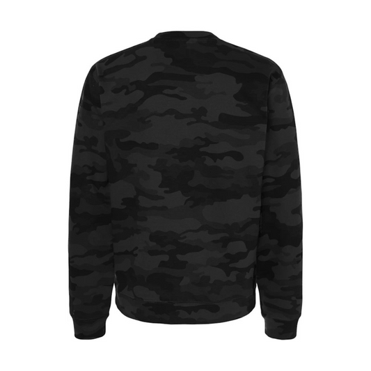 UNISEX BLACK CAMO SWEATSHIRT