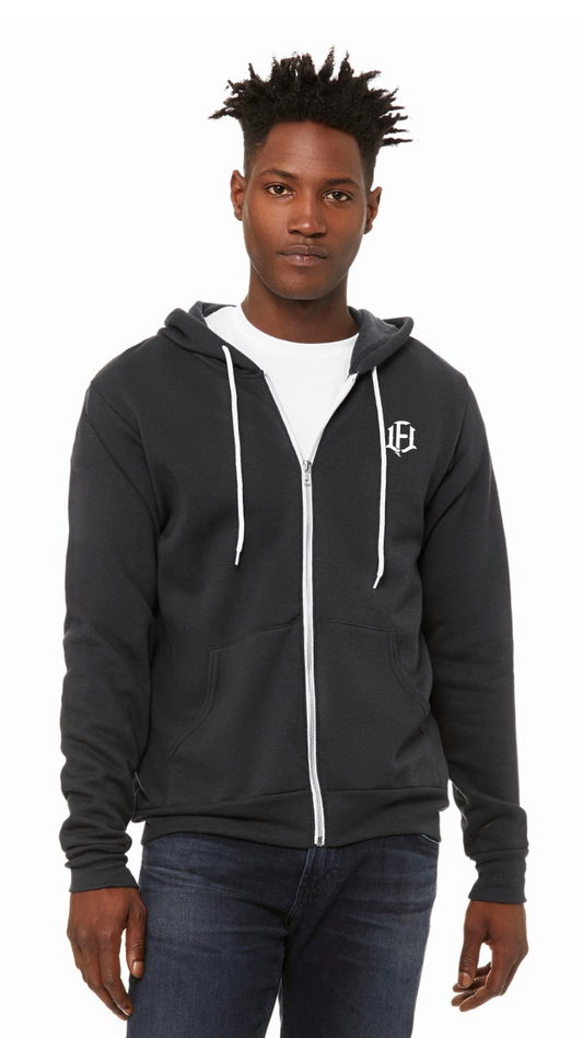 MEN'S FLEECE HOODIE - GRAY