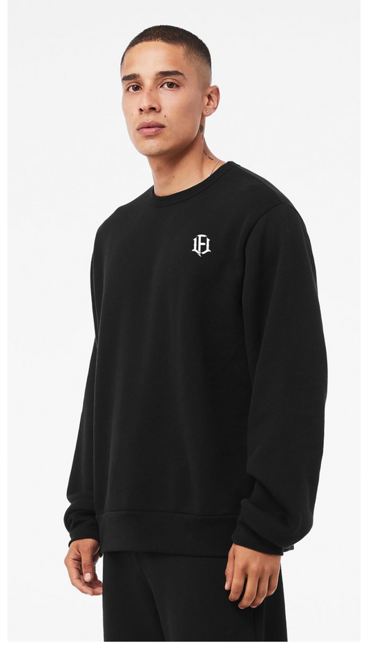 MEN'S FLEECE SWEATSHIRT - BLACK