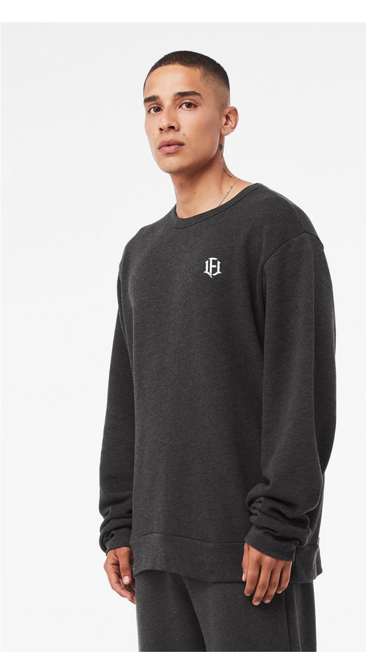 MEN'S FLEECE SWEATSHIRT - GREY HEATHER