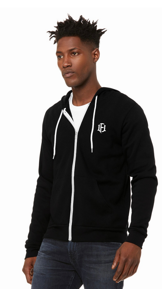 MEN'S FLEECE HOODIE - BLACK