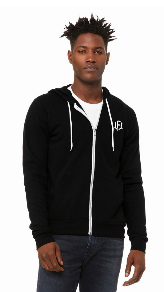 MEN'S FLEECE HOODIE - BLACK