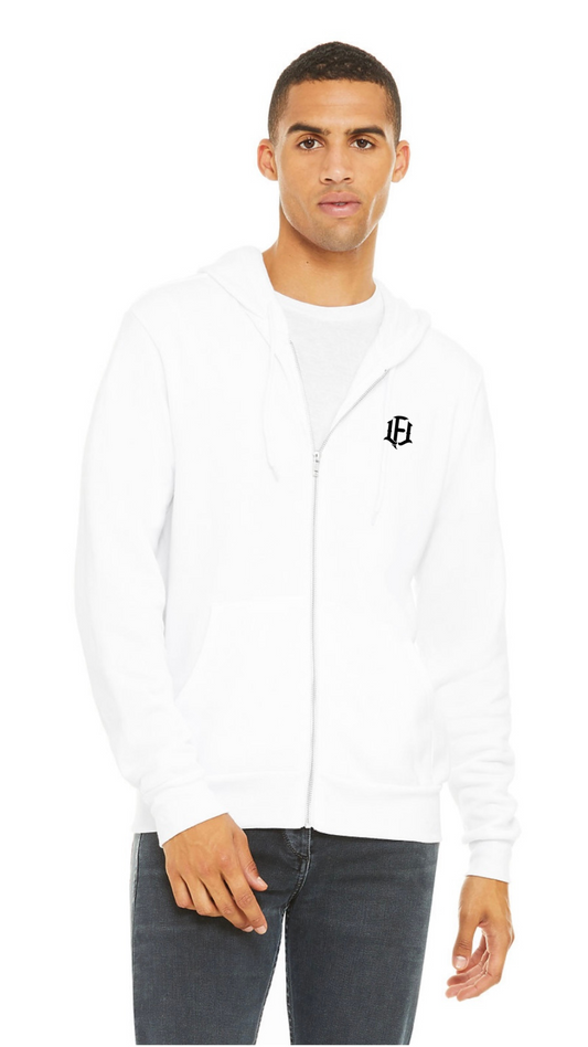 MEN'S FLEECE HOODIE - WHITE