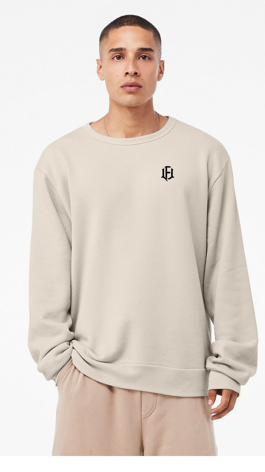 MEN'S FLEECE SWEATSHIRT - SANDSTONE